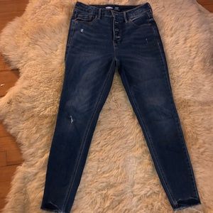 Old navy rockstar skinny jeans 8 buttonfly